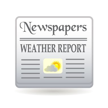 Newspapers wether report clipart