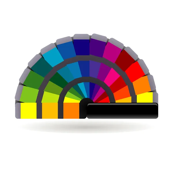 Pictogram van het kleurenpalet — Stockvector