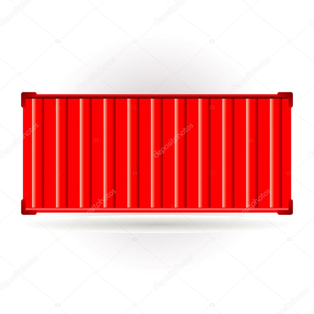 Red container