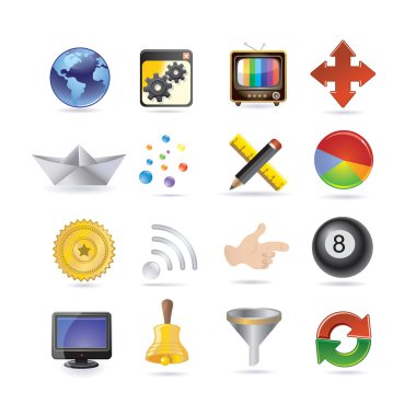 Internet icon set clipart