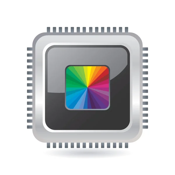 Absztrakt színes chip — Stock Vector