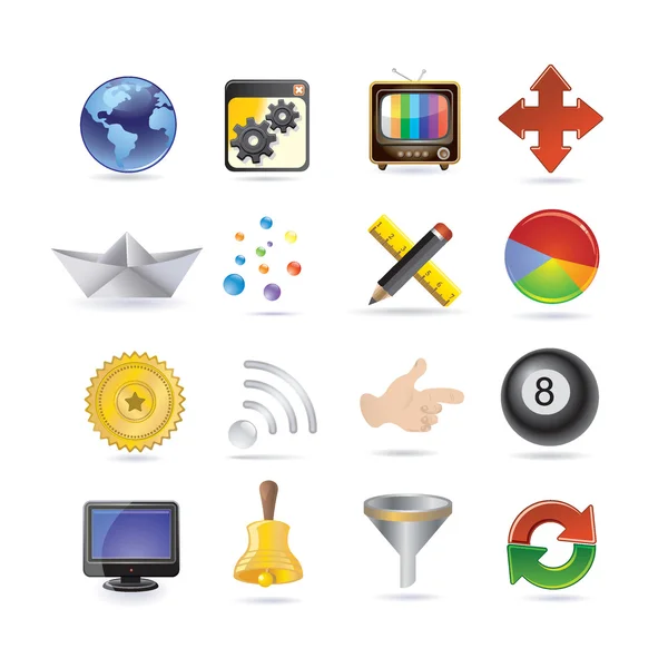 Conjunto de iconos de Internet — Vector de stock