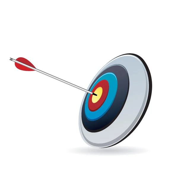 Target and arrow — Stock Vector