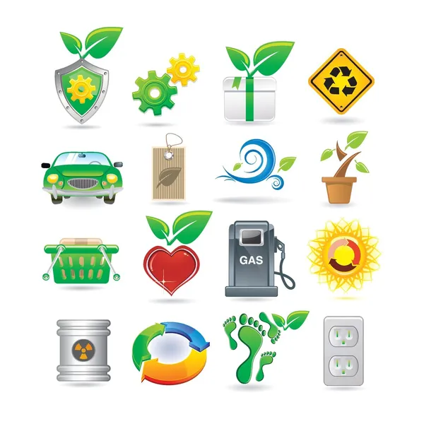 Set of environment icons — Stock Vector