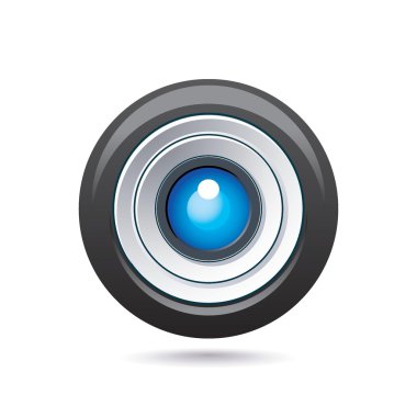 Lens icon clipart