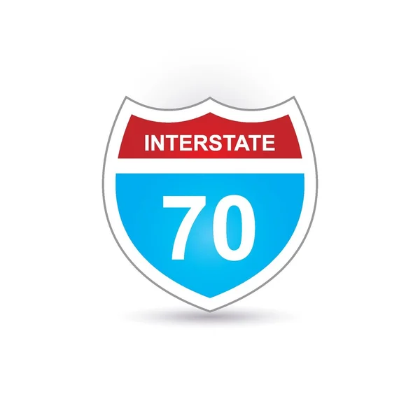 stock vector Interstate 70