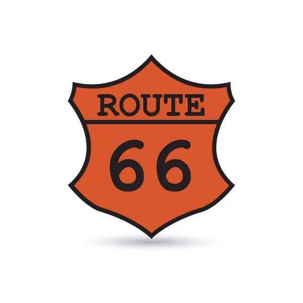 Route 66 jele — Stock Vector