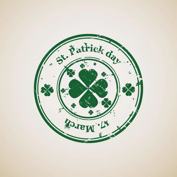 Timbre de Saint Patrick — Image vectorielle