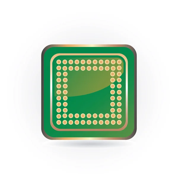 Zöld chip — Stock Vector