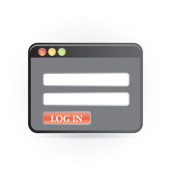 Log in icon — Stock Vector