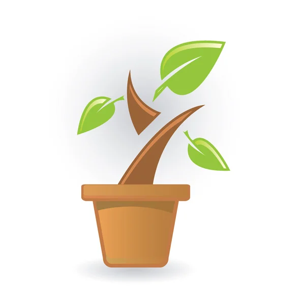 Növényi ikon — Stock Vector