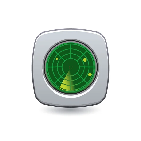 Radar icoon — Stockvector