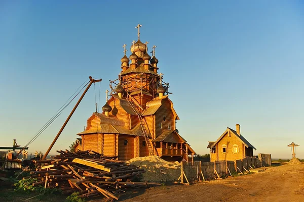 Construction of a new church. — Stock Photo, Image