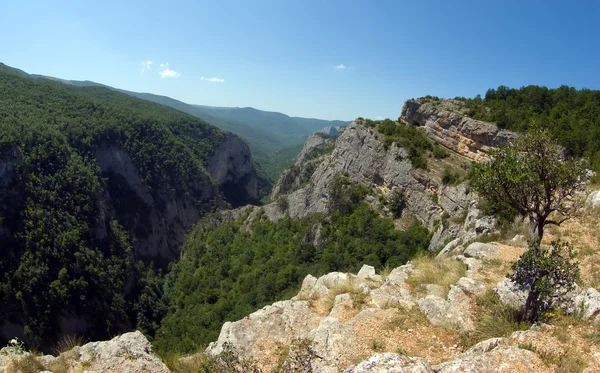 Stor canyon i Krim Stockbild