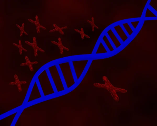 DNA e cromossomos — Fotografia de Stock