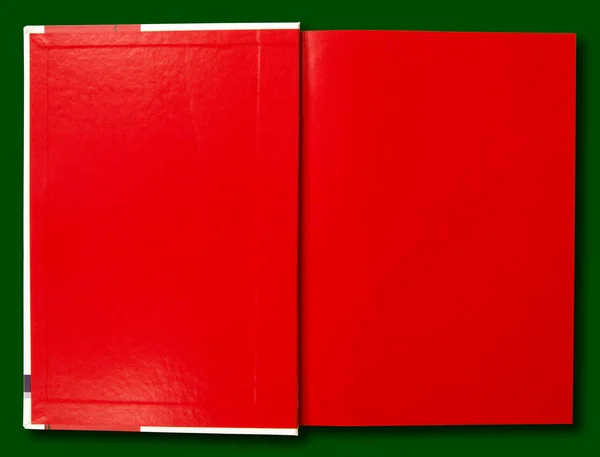 Notebooka czerwony — Zdjęcie stockowe