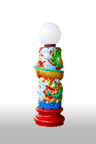 Drachenstatue Lampe — Stockfoto