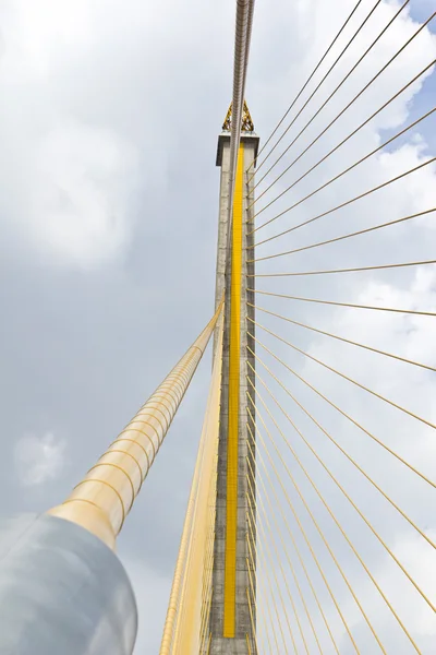 Cable of the huge bridge — Stock Photo, Image