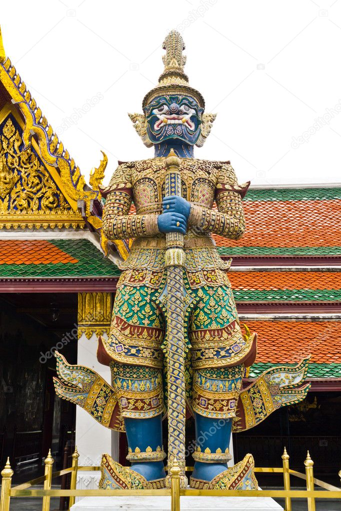 Traditional thai style giant statue
