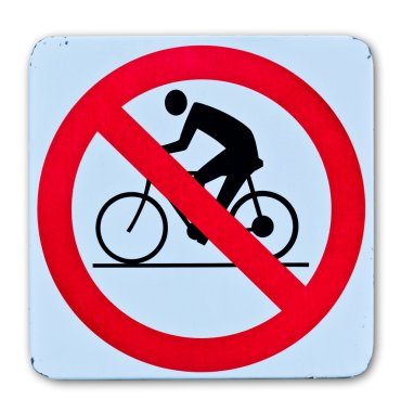 izole yasağı Bisiklet uyarı işareti