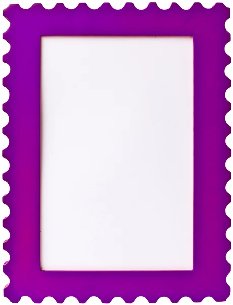 Fioletowy znaczek ramka obrazu — Zdjęcie stockowe