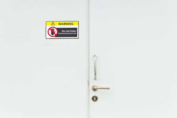 Gör inte posten tecken på låsa dörr — Stockfoto