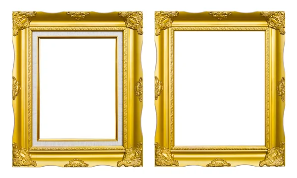 Estilo antigo moldura de imagem dourada — Fotografia de Stock