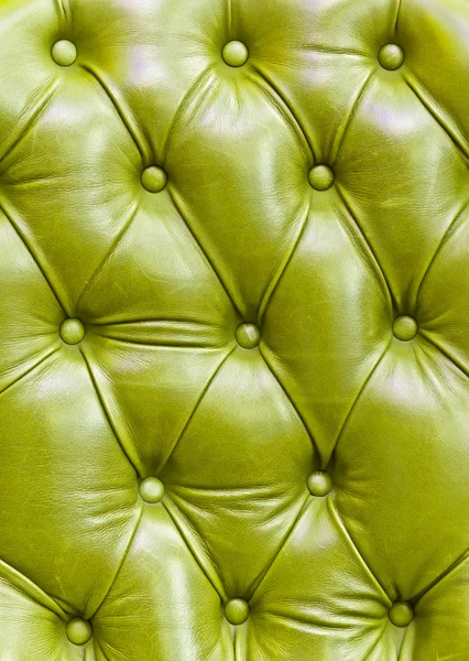 Textuur van groene leder — Stockfoto