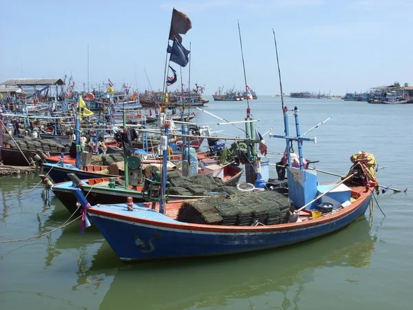 stock image Fishing boats in Thailand