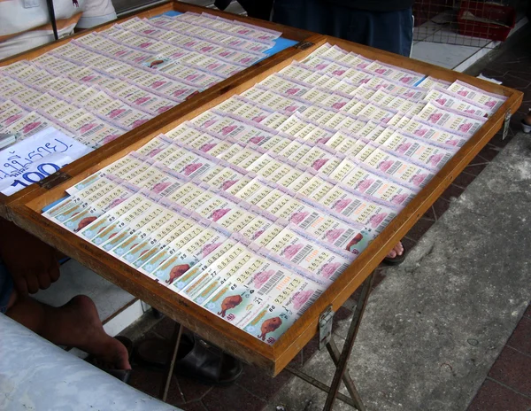 Tajski loterii bilety — Zdjęcie stockowe