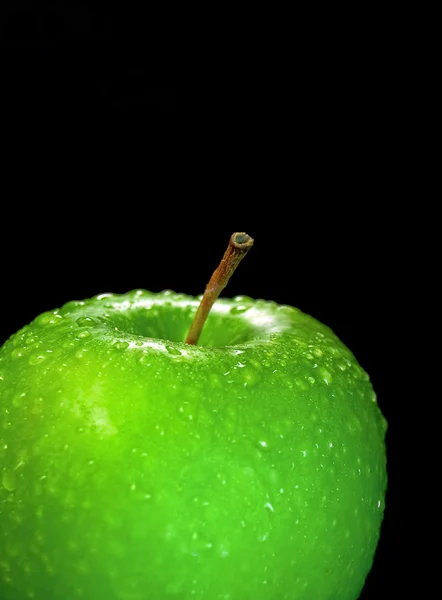 Der saftige grüne Apfel. — Stockfoto