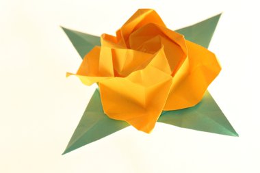 Origami Sarı Gül