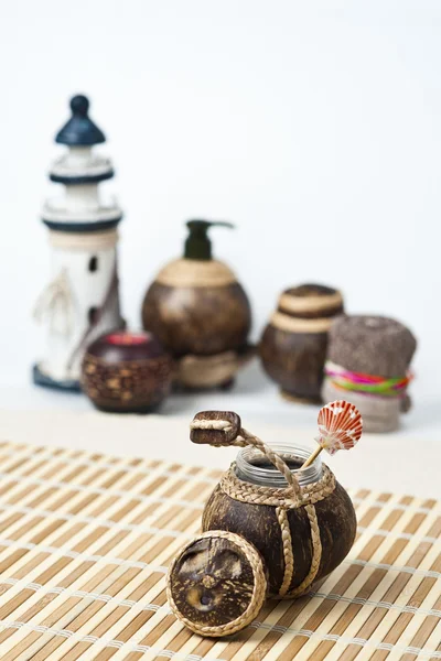 Spa coconut lotion — Stock Photo, Image