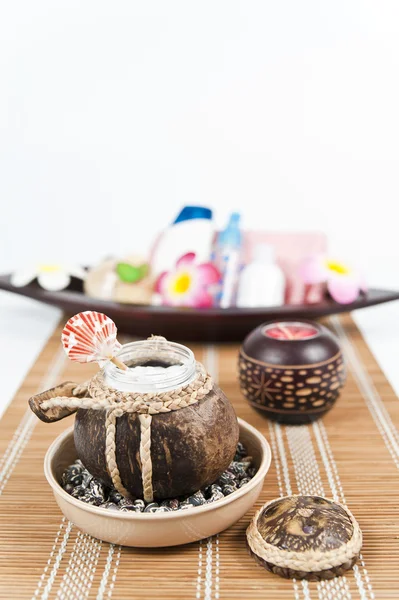 Coconut body lotion — Stock Photo, Image