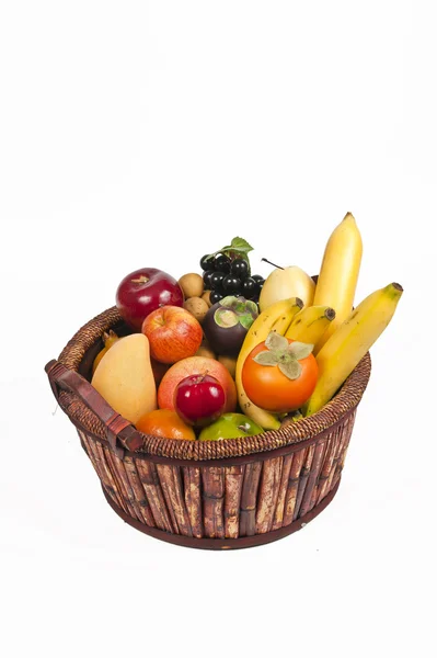 Stock image Full basket of fruits