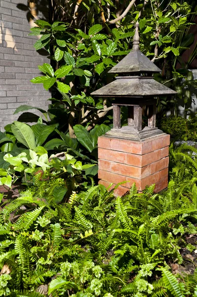 Thai style lantern in the garden — Stock Photo, Image