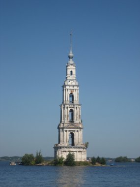 The old Bell Tower on the island. clipart