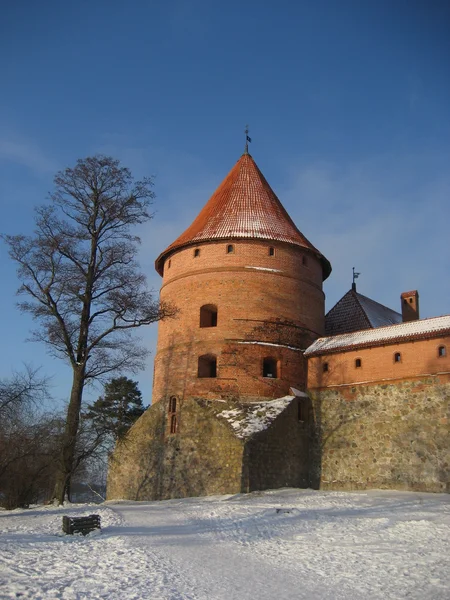 Тракайский замок в Литве. — стоковое фото