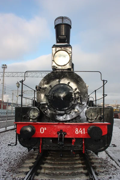 Locomotivă veche. Model О841. Este făcută în 1903. . — Fotografie, imagine de stoc