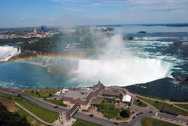Niagara falls van bovenaf Rechtenvrije Stockfoto's