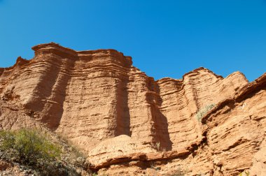 Red cliff, Argentina. clipart