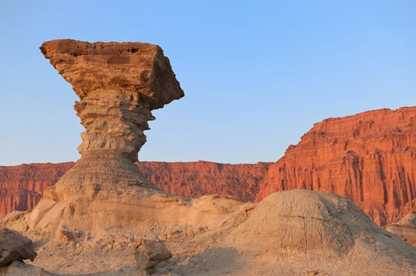 Sandstone formations in Ischigualasto, Argentina. "The mushroom" — Stock Photo, Image