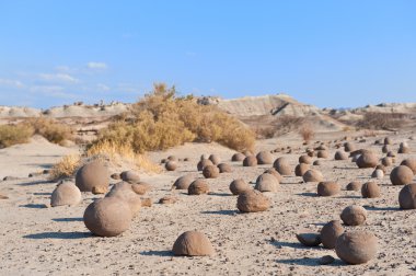Stone desert in Ischigualasto, Argentina. clipart