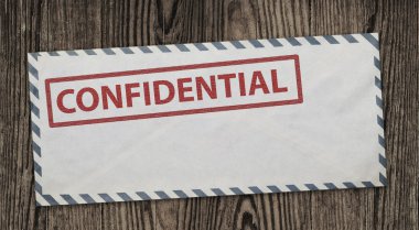 Confidential envelope. clipart