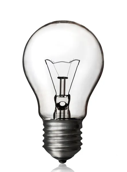 stock image Light bulb, white backgroun.