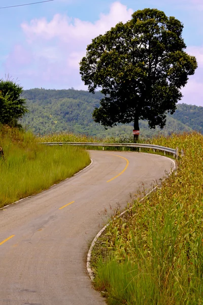 Droga na wzgórze — Zdjęcie stockowe
