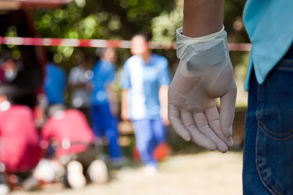 stock image Mass casualty training