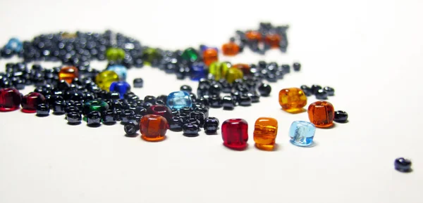 Contas de vidro multi-coloridas — Fotografia de Stock