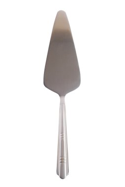 Silver table kitchen trowel isolated clipart