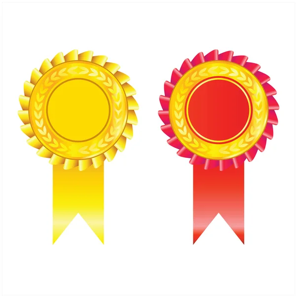 Badges dorés — Image vectorielle